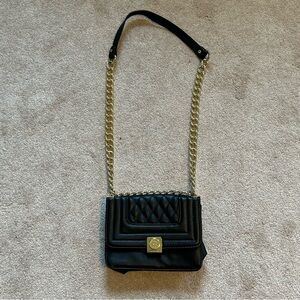 Christian Lacroix Elegant Black Quilted Shoulder Bag
